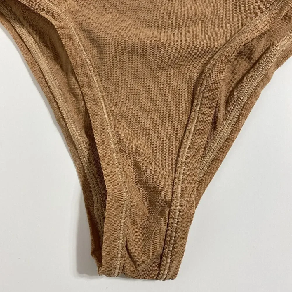 SKIMS Fits Everybody Cheeky Brief Panty Panties Women's XXS 2XS Sienna Brown NEW